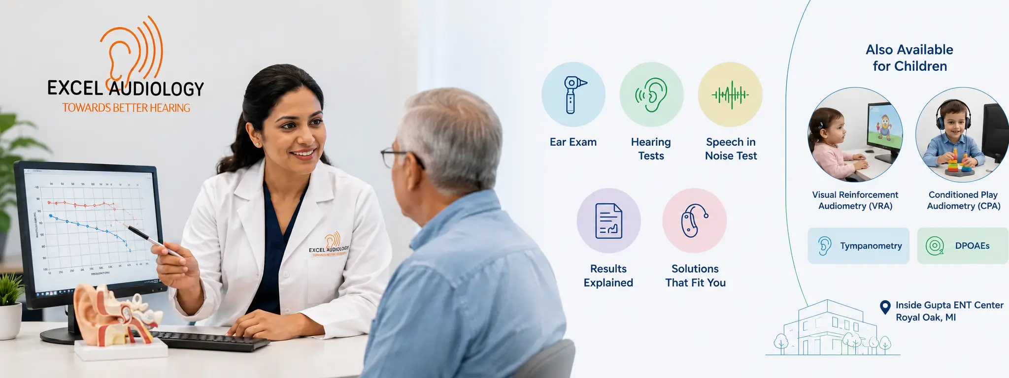 Hearing Tests in Royal Oak Hearing Tests in Royal Oak, MI | Best Audiologist in Royal Oak Michigan | Excel Audiology